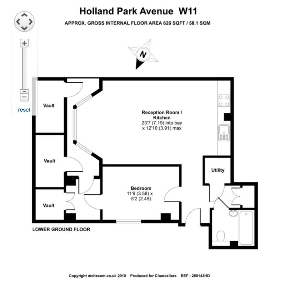 Holland Park Apartment Лондон Экстерьер фото